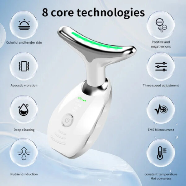 LED Photon Beauty Device – Neck & Face Lifting Massager - Image 3
