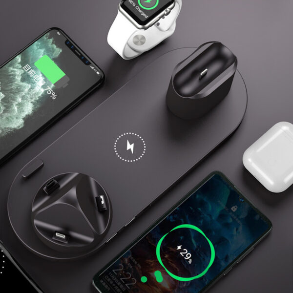 6-in-1 Wireless Charging Dock – Fast Fast-Charge for iPhone, Phone & Watch - Image 2