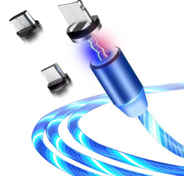 Magnetic LED Data Cable – Apple, iPhone, Android & USB-C - Image 3