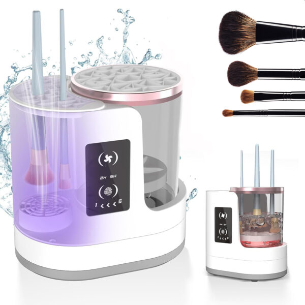 Rechargeable Electric Makeup Brush Cleaner – Automatic Cleaning Stand