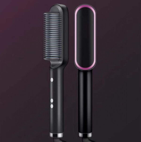 New 2 In 1 Hair Straightener Hot Comb & Electric Hair Brush - Image 7