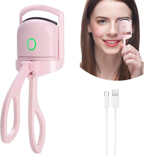 Rechargeable Electric Heated Eyelash Curler – Portable Thermal Lash Comb - Image 8