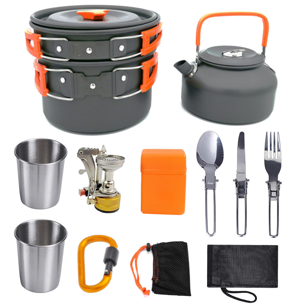 Camping Cookware Kit – Aluminum Outdoor Cooking Set for Hiking & BBQ - Image 2