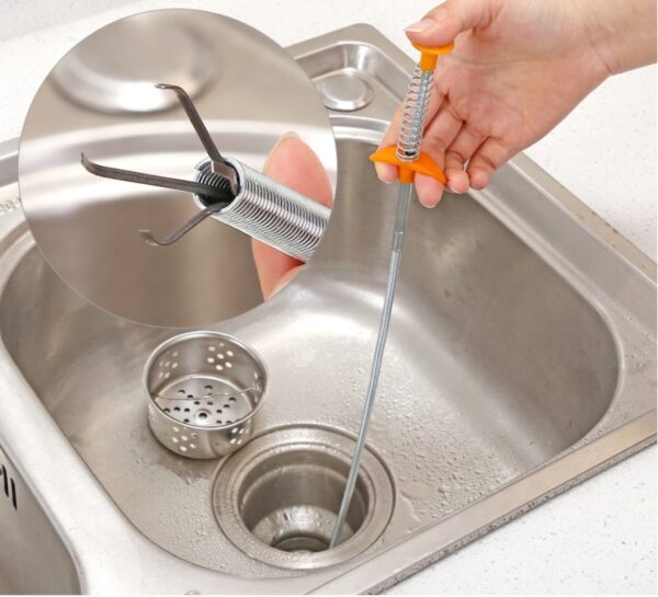 60CM Drain Snake – Pipe Dredger & Hair Clog Remover - Image 5