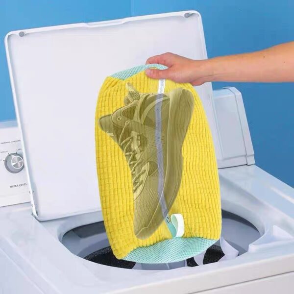 Reusable Zipper Shoe Wash Bag – Machine Laundry Bag for Sneakers - Image 7