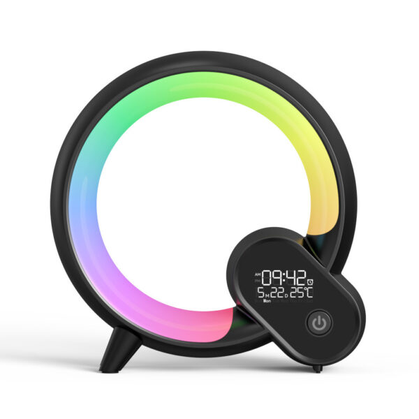 Creative Q Light Analog Sunrise Digital Display Alarm Clock Bluetooth Audio - Image 6