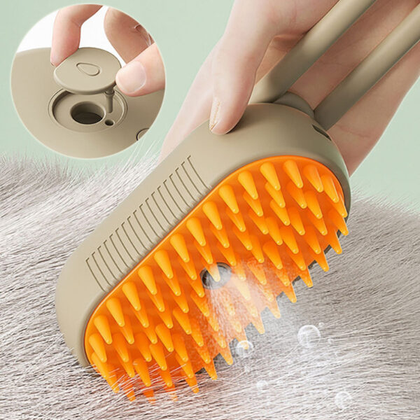 3-in-1 Electric Steam Pet Grooming Brush – Cat & Dog Comb - Image 4