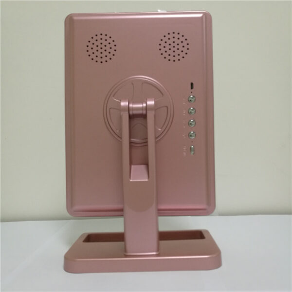 Touch Screen Makeup Mirror With 20 LED Light Bluetooth Music Speaker - Image 2