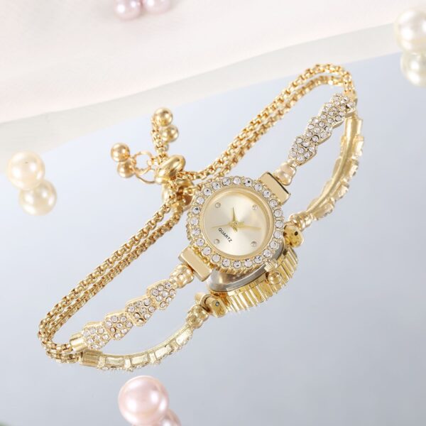 Luxury Gold Women's Watch – Elegant Fine Strap Timepiece - Image 8