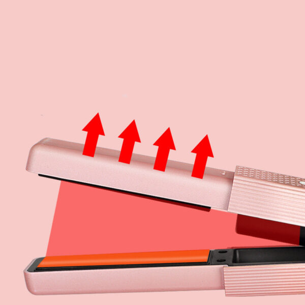 Mini Cordless USB Hair Straightener – Ceramic 3-Level Portable Flat Iron - Image 5