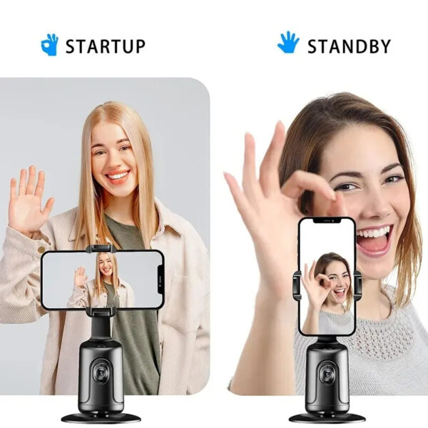 360° Auto Face Tracking Gimbal – AI Smart Phone Holder & Vlog Stabilizer - Image 2