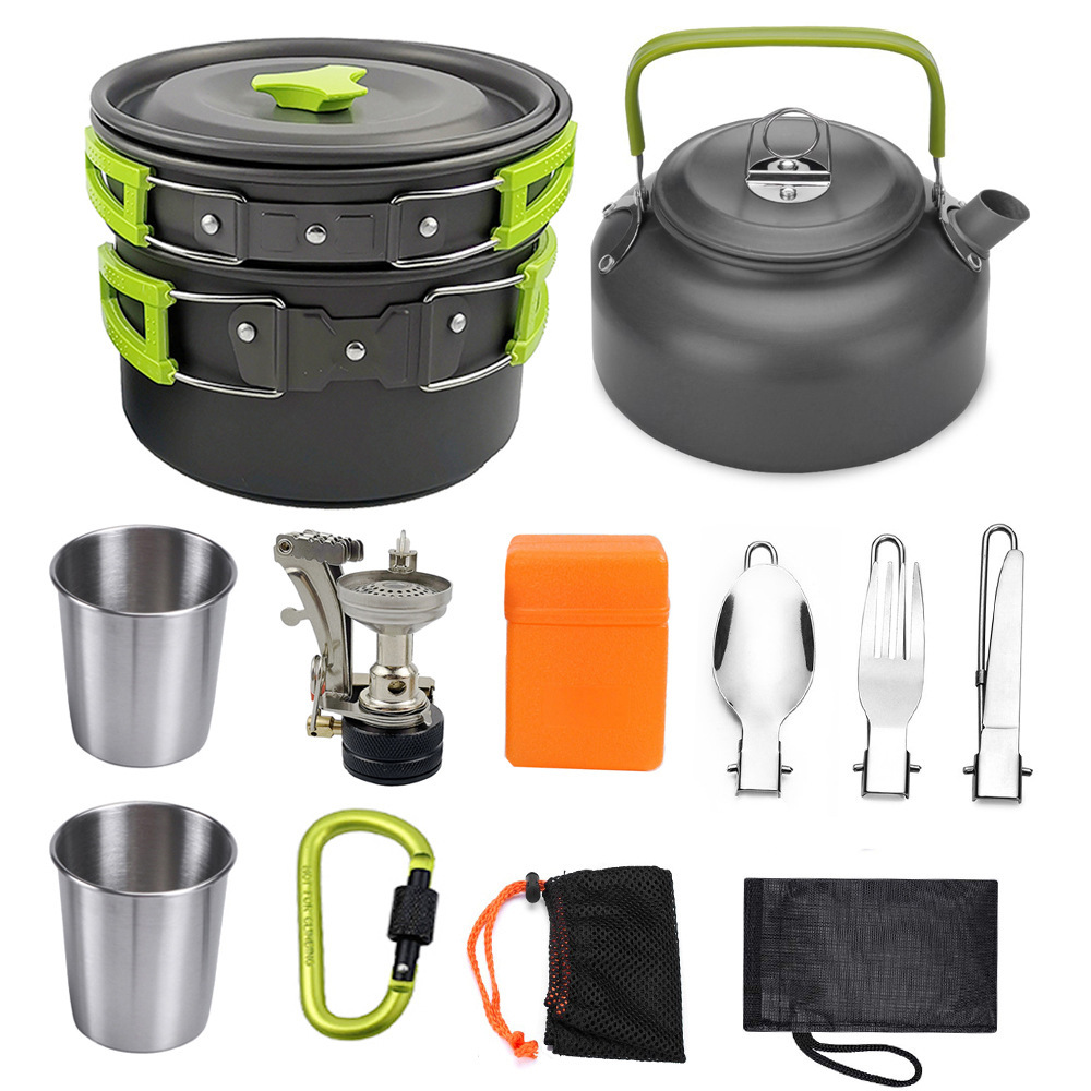 Camping Cookware Kit – Aluminum Outdoor Cooking Set for Hiking & BBQ - Image 4
