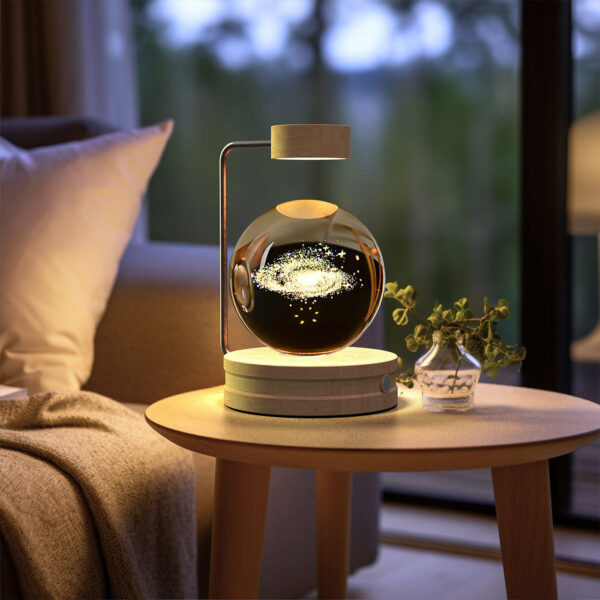 Cosmic Dinosaur Crystal Ball USB Night Lamp – Warm Bedside Light - Image 10