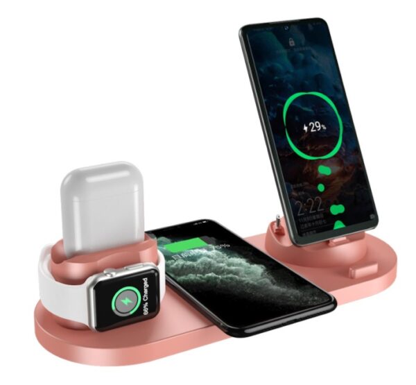 6-in-1 Wireless Charging Dock – Fast Fast-Charge for iPhone, Phone & Watch - Image 10