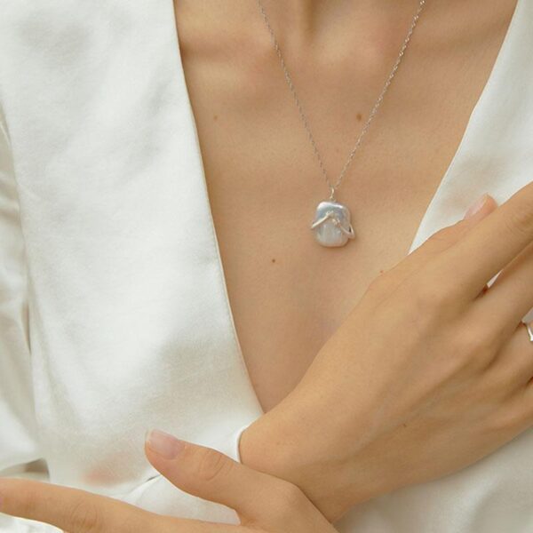 Unique Square Baroque Pearl Couple Necklace – Valentine's Gift