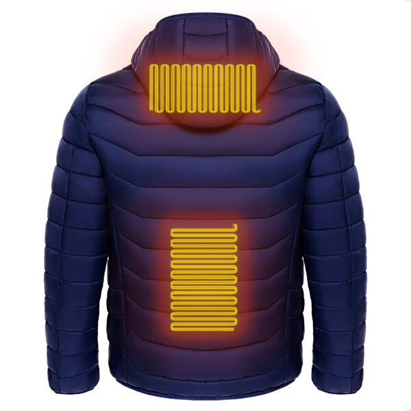 Men Heated Puffer Jacket Electric Heating Coat Insulated Hood Windbreaker 9Heat Zones - Image 10