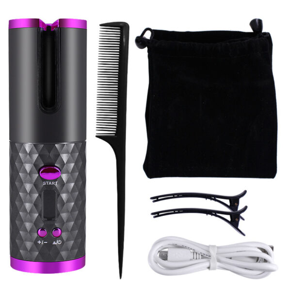 Rechargeable Auto Hair Curler – Ceramic LCD Styler - Image 5