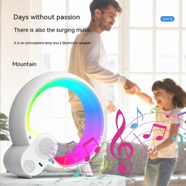 Creative Q Light Analog Sunrise Digital Display Alarm Clock Bluetooth Audio - Image 3
