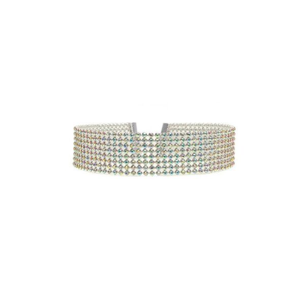 Fashion Women Full Crystal Rhinestone Choker Necklace - Image 7