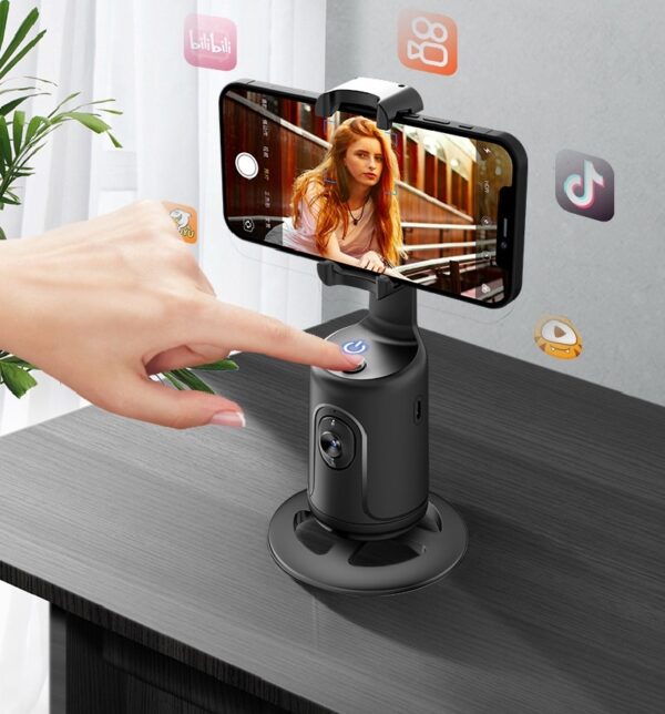 360° Auto Face Tracking Gimbal – AI Smart Phone Holder & Vlog Stabilizer - Image 5