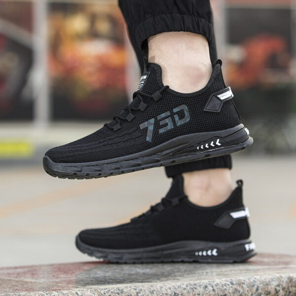 Fashion Casual Flying Woven Men's Sneaker - Image 4