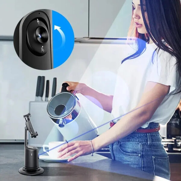 360° Auto Face Tracking Gimbal – AI Smart Phone Holder & Vlog Stabilizer - Image 3