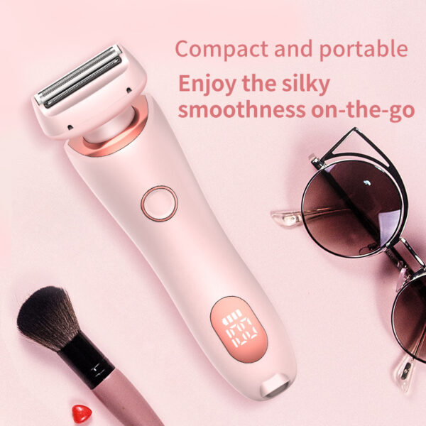 2-in-1 USB Rechargeable Hair Removal Epilator – Women's All-in-One Shaver - Image 2