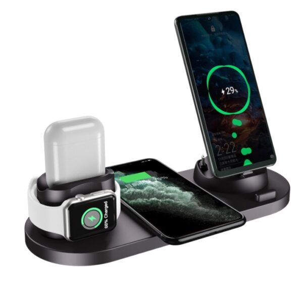 6-in-1 Wireless Charging Dock – Fast Fast-Charge for iPhone, Phone & Watch - Image 8