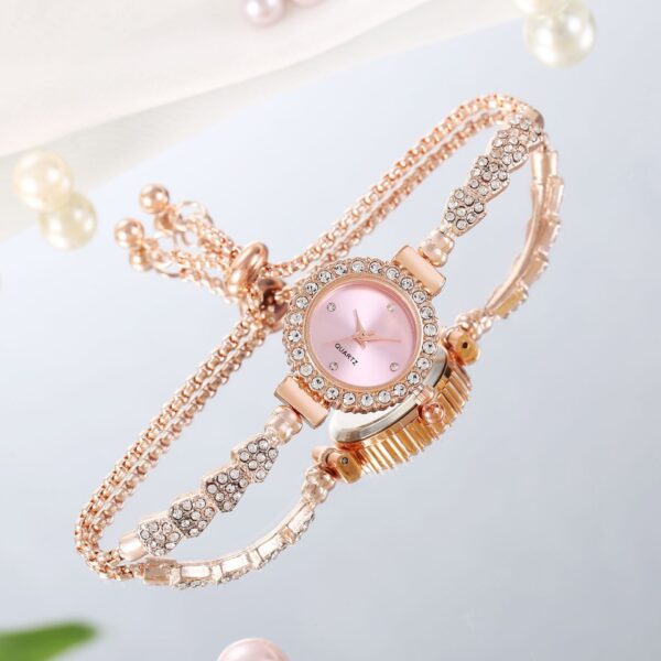 Luxury Gold Women's Watch – Elegant Fine Strap Timepiece - Image 5