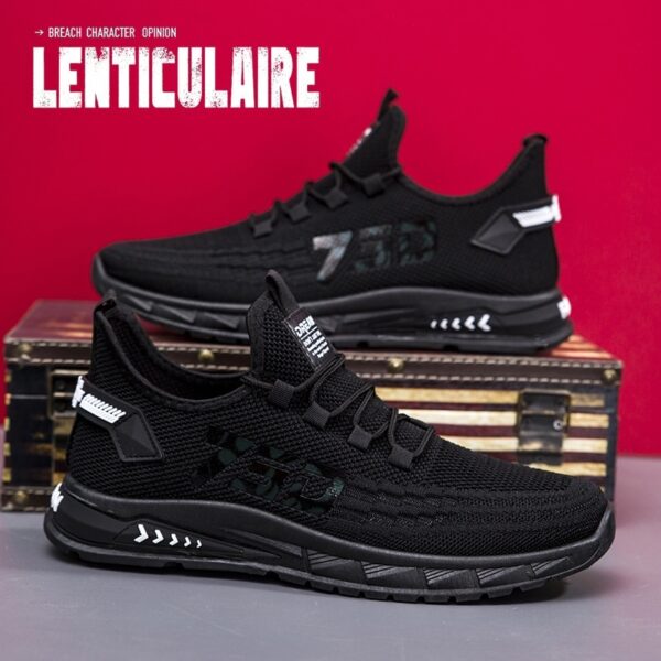 Fashion Casual Flying Woven Men's Sneaker - Image 2