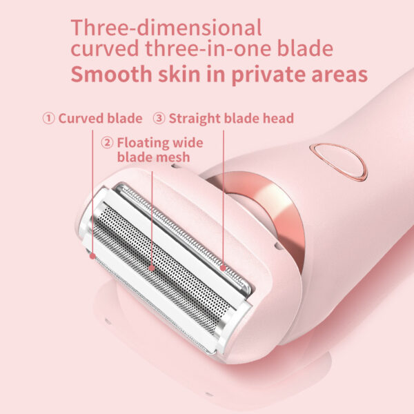 2-in-1 USB Rechargeable Hair Removal Epilator – Women's All-in-One Shaver - Image 5