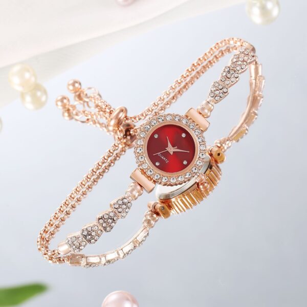 Luxury Gold Women's Watch – Elegant Fine Strap Timepiece - Image 4