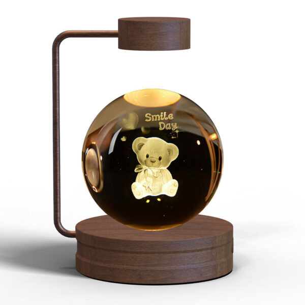 Cosmic Dinosaur Crystal Ball USB Night Lamp – Warm Bedside Light - Image 6
