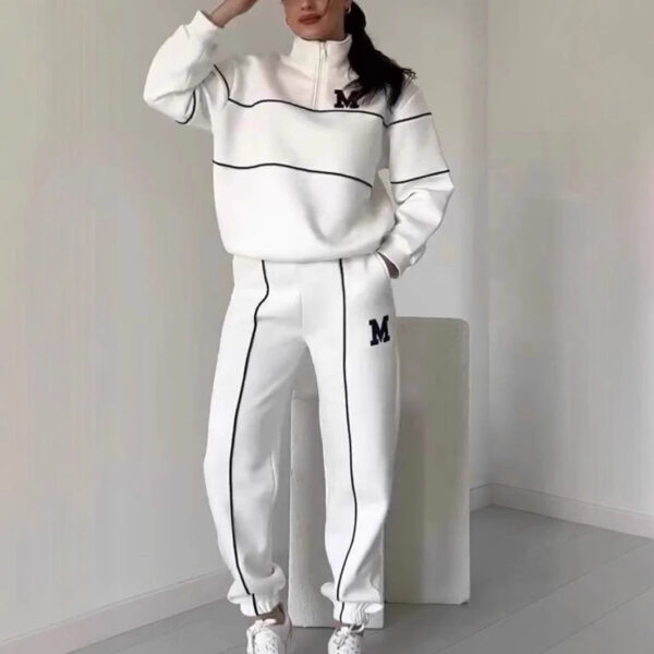 Women's 2-Piece Lounge Set – Fashion Hoodless Pullover & Baggy Pocketed Sweatpants - Image 6