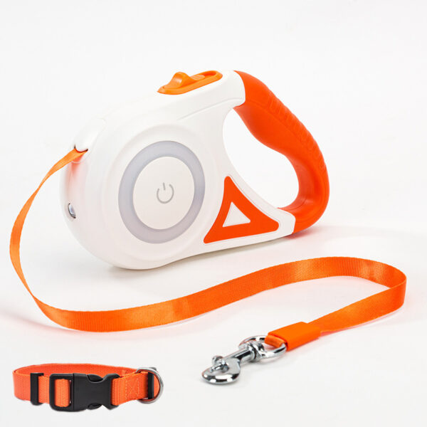 Automatic Retractable Dog Leash & Spotlight Collar – Pet Traction Rope for Small/Medium Dogs - Image 8