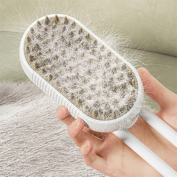 3-in-1 Electric Steam Pet Grooming Brush – Cat & Dog Comb - Image 7