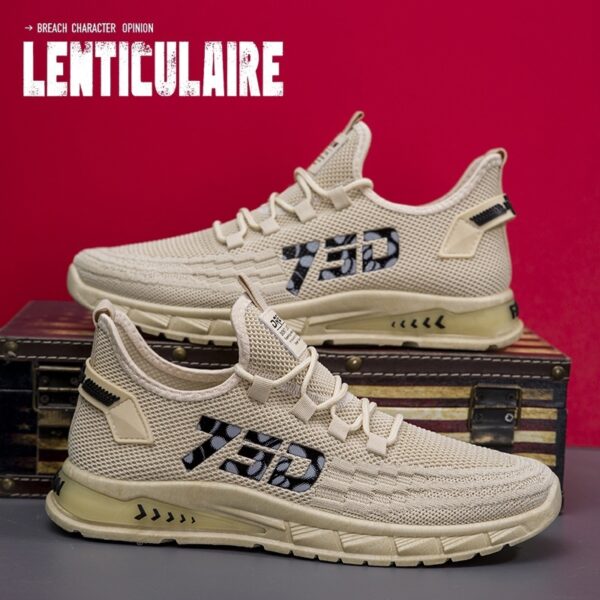 Fashion Casual Flying Woven Men's Sneaker - Image 3