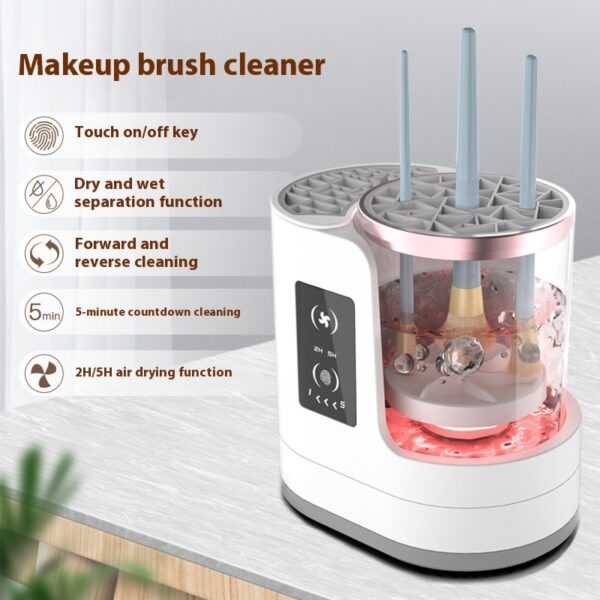 Rechargeable Electric Makeup Brush Cleaner – Automatic Cleaning Stand - Image 2
