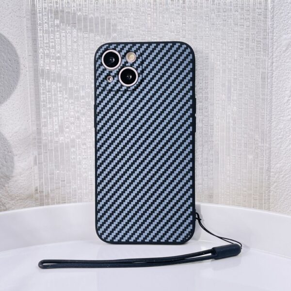 Rubik's Cube Carbon Fiber Ribbon Lanyard Phone Case Protective Case - Image 8