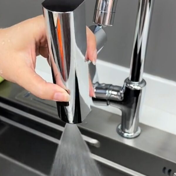 Waterfall Kitchen Faucet Nozzle – Universal Rotating, Splash-Proof & Multifunctional Extension - Image 8