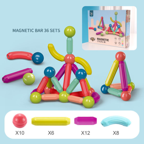 Magnetic Stick Building Blocks – Fun & Educational Kids' Toy Set - Image 4