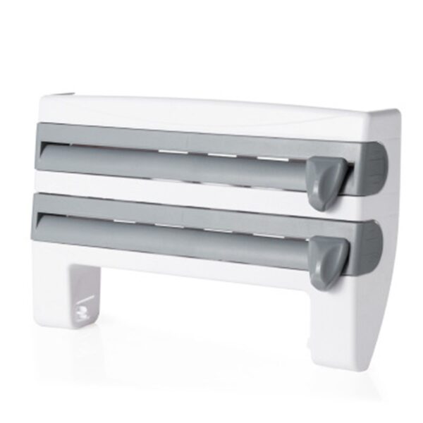 4-in-1 Kitchen Roll Holder – Foil, Film, Wrap & Tissue Dispenser - Image 3