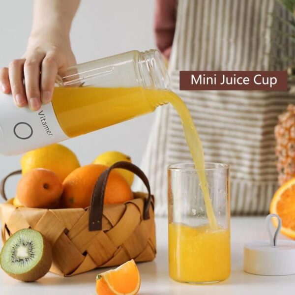 350ml Portable Blender – USB Rechargeable Electric Juicer, Mixer & Smoothie Maker - Image 5