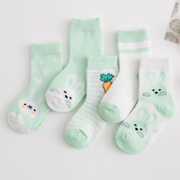 Cotton breathable male and female baby socks - Image 2