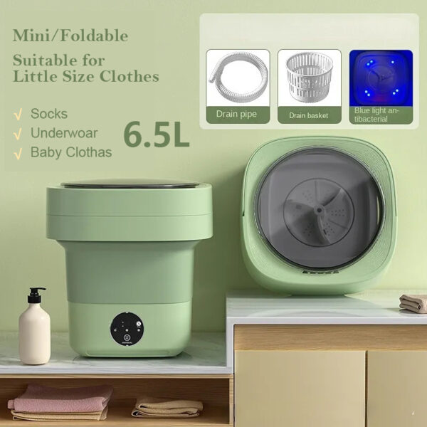 Mini Foldable Washing Machine – Portable 3-in-1 Spin Dry Laundry Gadget