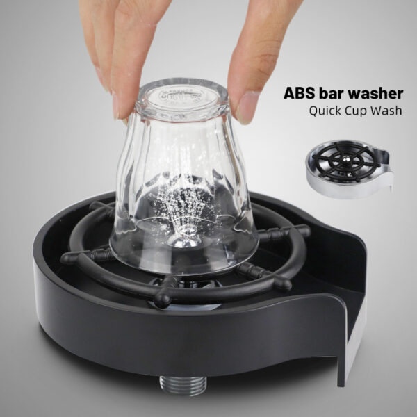High-Pressure Automatic Cup Washer – Bar & Kitchen Sink Tool - Image 2