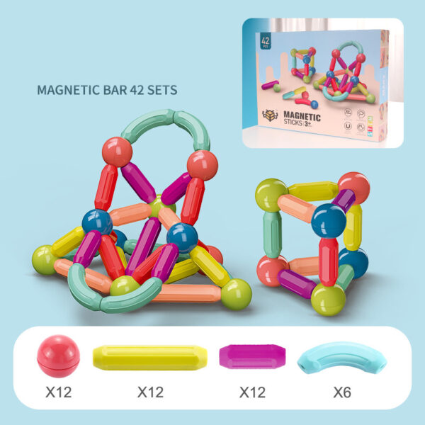 Magnetic Stick Building Blocks – Fun & Educational Kids' Toy Set - Image 5