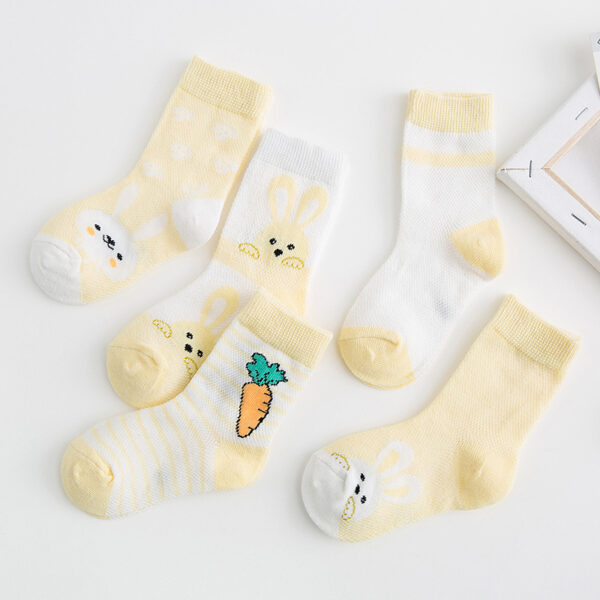 Cotton breathable male and female baby socks - Image 5