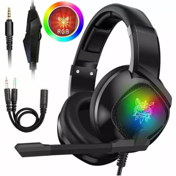 Gaming Headset For X-box One, PS4 Over Ear Headphones RGB Earphone