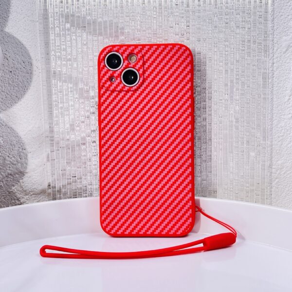 Rubik's Cube Carbon Fiber Ribbon Lanyard Phone Case Protective Case - Image 9